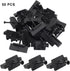 50Pcs Hidden Fasteners Clips for Deck Fastening, Black Nylon Plastic T Clips with Metal Screws for Composite Decking Boards Universal Deck Fastene...