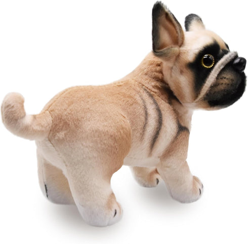 Lifelike Frenchie Dog Stuffed Animal Super Realistic Plush French Bulldog Doll Puppy Plushies Toy Funny Gifts for Kids Present or Stuff Collection...