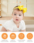 jollybows 40pcs Baby Girls Grosgrain Ribbon Hair Bows Headbands 4" Elastic Hair Band Hair Accessories for Infants Newborn- Natural Color Set...