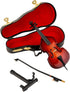 Dselvgvu Wooden Miniature Double Bass with Stand,Bow and Case Mini Contrabass Replica Mini Musical Instrument Collectible Miniature Dollhouse Mode...