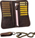 Mens Wallet with Chain Leather Long Bifold Trucker Wallet Vintage Biker Money Clip with Zipper...