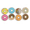 Ashley Productions Dry Erase Non-Magnetic Mini Whiteboard Erasers, DonutFetti, 8-Pack (ASH78009)...