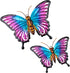 MUMTOP Metal Butterfly Wall Decor - 2 Pack Butterflies Wall Sculpture Hanging Wall Art for Indoor Outdoor Home Living Room Office Yard Garden...