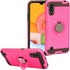 for Samsung Galaxy A01 SM-A015 - Hybrid Phone Case w/Ring Stand - RS2 Hot Pink...
