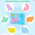 FLYINGSEEDS 6 Packs Parent-Child Themed Wooden Jigsaw Puzzles for Toddlers Ages 1-3, Level-Up Puzzles for Beginner, Montessori Learning Toys Presc...