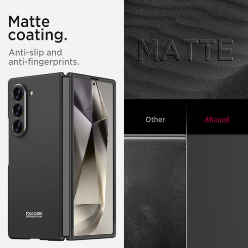 Miimall Slim Fit Case for Samsung Galaxy Z Fold 6 Case with Screen Protector, Ultra Thin Z Fold 6 Case, Lightweight Hard PC Cover Phone Cases for ...