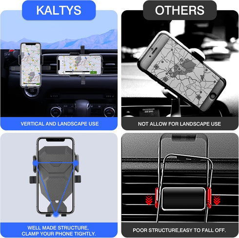 Karltys Car Phone Holder for Mazda CX-5 2017-2024 Accessories CX5 Cell Phone Holder Air Vent Mount for 4-7 Inch Phones Hands Free Thick Case Frien...