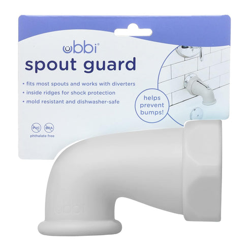 Ubbi Baby Bathtub Spout Guard Cover Faucet Safety Cover for Baby or Toddler Gray...