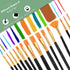 AROIC Acrylic Paint Brush Set,4pack/60pcs Nylon Hair Oil Watercolor Rock Face Painting Artist Paint Brushes, 15 Sizes Paint Brush Set for All Purp...