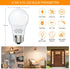 A15 Ceiling Fan Light Bulb 60 Watt Equivalent, 6.5W Dimmable LED Light Bulbs, 2700K Warm White, E26 Base, 4 Pack A15 LED Light Bulbs 60W for Penda...