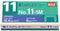 Max NO111M No. 11 Mini Staples for HD-11FLK, 1/4-Inch Leg, 3/8-Inch Crown Flat Clinch, 1,000/Box...