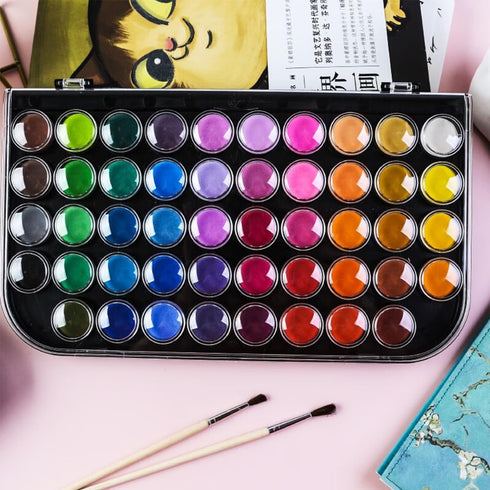 M&G Watercolor Paint Set, 48 Colors Painting with Water Brush Pens, Great for Kids and Adults, Art Supplies, Perfect Starter Kit for Painting...