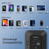 USB Wall Charger Surge Protector - Addtam 5 Outlet Extender with 4 USB Charging Ports (1 USB C), 3-Sided 1800J Power Strip Multi Plug Outlets Adap...