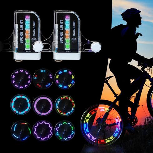 LED Bicycle Wheel Lights Waterproof Bike Spoke Reflector Bicycle SpokeLights Bicycle Accessories...