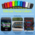 Liquid chalk markers erasable. 6 neon dry & wet erase marker pens for windows, mirrors, whiteboards, chalkboards, glass boards, auto windshields. ...