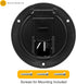 RV 5-inch Round Electric Cable Hatch for 30 and 50 Amp Cords (Black)...