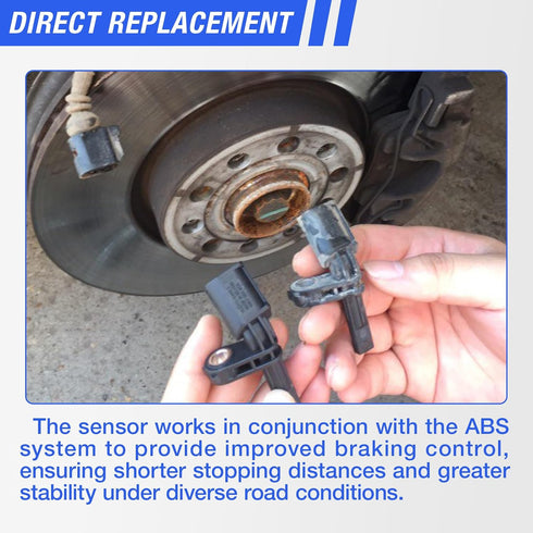 ABS Wheel Speed Sensor Front Rear Right Compatible with 2007-2017 Toyota Tundra 2008-2017 Sequoia Passenger Side ABS Sensor # 89542-0C020 ALS1790...
