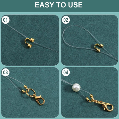 1 Box 600Pcs Wire Guardians Jewelry Wire Guard Loops Brass U Shaped Small Double Holes Gold Thread Wire Protectors for Jewelry Making Necklaces Br...