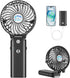 HandFan 5200mAh Portable Handheld Fan, Personal Hand Held Fan USB Rechargeable, 180° Foldable Portable & Detachable Handle Design,3 Speeds Strong ...