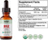 Organic Vitamin B12 Sublingual Drops, Extra Strength 5000 mcg Methylcobalamin, No Additives, Vegan Liquid B12 – Supports Energy Production, Nervou...