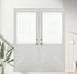 Aquazolax Sheer Curtains for Door Window Set of 2, Lightweight Privacy Window Curtain with Elegant Design for Front Door/Indoor Use with Tiebacks,...