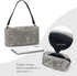 Bling Shiny Crossbody Bag Silver Rhinestone Purse Evening Handbag Wedding Prom Party Sparkling Clutches for Woman...