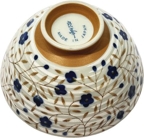 Traditional Style Japanese Ceramics Rice Bowl Chawan Pottery, Dishwasher Microwave Safe Made in Japan (Kohiki Kozakura, Medium (oohira))...