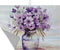 Large Dish Drying Mat for Kitchen Counter,18"X24" Purple Flowers in Vase Super Absorbent Reversible Microfiber Dish Drying Mat Dish Drainer Mat,Di...