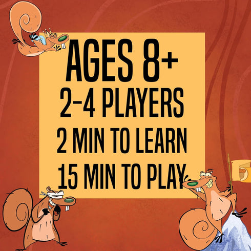 da Vinci's Room Squirrel Smackdown - The Fast Paced Strategy Card Game for 2-4 Players | Card Games for Kids 8, 9, 10, 11, 12, Teens or Adult Fami...