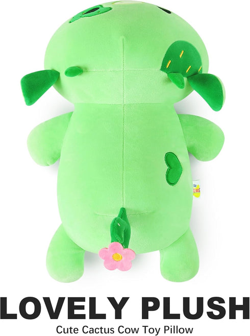 Onsoyours Cute Cow Plushie, Soft Stuffed Cactus Cow Squishy Plush Animal Toy Pillow for Kids (Cactus Cow, 12")...