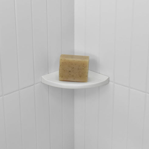Questech 5" Soap Dish, Corner Shelf for Inside Shower, Retrofit Shower Organizer for Tiled Walls, Corner Soap Holder Bathroom Accessories, Metro F...