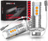 H3 LED Fog Light Bulbs Pack of 2, Extremely Bright 3030Chips H3 LED Bulbs with Projector for Car Fog Lights, Daytime Running Lights DRL (Golden Ye...