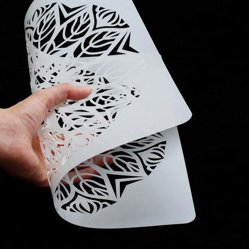 12 x 12 Inch Mandala Painting Stencil Reusable Laser Cut Painting Template Floor Wall Tile Fabric Furniture Stencils Painting Stencils Party Favor...