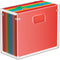 MaxGear File Organizer Box, Acrylic Hanging File Folder Organizer for Letter Size, Portable File Box with Handles, Desktop Clear Hanging Folder Or...