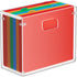 MaxGear File Organizer Box, Acrylic Hanging File Folder Organizer for Letter Size, Portable File Box with Handles, Desktop Clear Hanging Folder Or...
