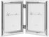 Lawrence Frames 510745D Silver Plated Double Bead Hinged Double Picture Frame, 4 by 5-Inch...