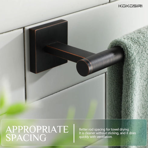 KOKOSIRI Bathroom Towel Bar Hand Towel Holders Wall Mount Toilet Kitchen Cabinet Paper Holder Stainless Steel Bath Accessories Oil Rubbed Bronze, ...