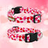 Valentine's Day Dog Collar, Cute Adjustable Heart Collar for Boy and Girl Dogs, Dog Collar with Strong Plastic Buckle - for Small Medium Large Pet...