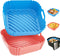 Air Fryer Silicone Liners Square 2 Pack 7.1 Inch Airfryer Liners 4-7 QT Reusable Air Fryer Liners Silicone Pot Oven Liner Baking Tray, Air Fryer B...