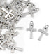Framendino, Cross Charms Pendants Vintage Mini Cross Charm for DIY Crafts Jewelry Making Earring Necklace Bracelet Ankle Keychain Bronze...