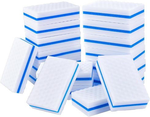 Upgrade Melamine Sponge, 20 Pack Extra Thick More Lasting 3X Density Premium Magic Sponge Eraser, Multi Surface Power Scrubber Foam Stain and Mark...
