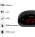 Sharp Small, Space-Saving Digital Alarm Clock – Compact Bedside Clock with Large Red LED Display, Easy Top Button Controls, Snooze, and Battery Ba...