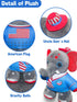 USA Elephant 8 Inch” Stars-and-Stripes Elephant Plush Stuffed Animal July 4th Independence Day Patriotic Decoration Memorial Day....