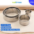 Cookie Cutter Set, 4 Pc. Kit, Measuring 1.5'', 2.5'', 3.5'', and 4.5'', Round Metal Baking Rings for Pastry, Biscuits, and Dough Cutting, Heavy Du...