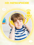 Kids Bluetooth Headphones, Wireless Headphones with Microphone, 74/85/94dB Volume Limited, 80H Playtime, Foldable Over Ear Headphones for School, ...