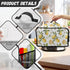 Crock for Pot Cover 6-8 qt Yellow Lemon Slow Cooker Dust Cover with Pocket for Accessories Keep Slow Cooker Free From Dust...