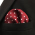 S&W SHLAX&WING Tie Sets for Men Wedding Necktie Red Burgundy Dot Extra Long Matching Pocket Square...