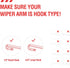 OEM Quality Performance Premium Windshield wiper blades 22 and 18,All-Season Auto Replacement Windshield Wiper Blades,Fit Colorado 2022-2018,Aveo ...