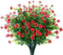 GREENRAIN Artificial Flowers Outdoor Fake Flowers for Decoration UV Resistant No Fade Faux Plastic Plants Garden Porch Window Box Décor (6 Bundles...