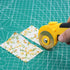 AUTOTOOLHOME 45mm Rotary Cutter Automatic Fabric Cutter 5pcs Titanium Replacement Blades 5pcs Pinking Rotary Blades with Safety Lock for Quilting,...